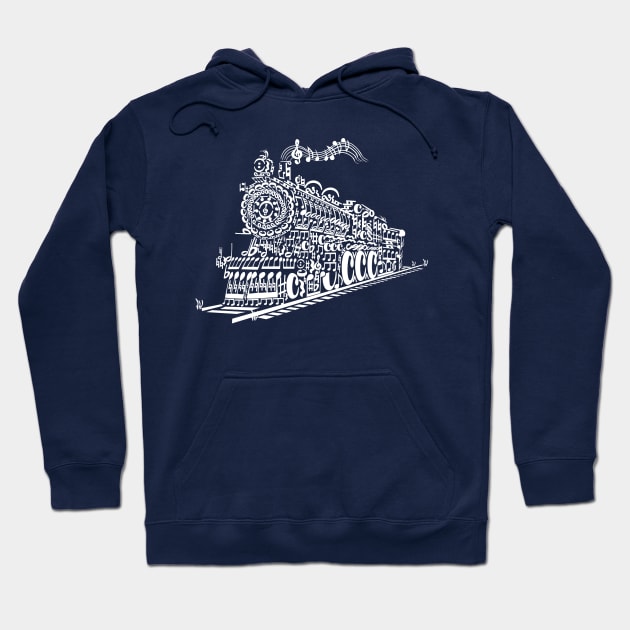 Train Song Hoodie by caffeinart